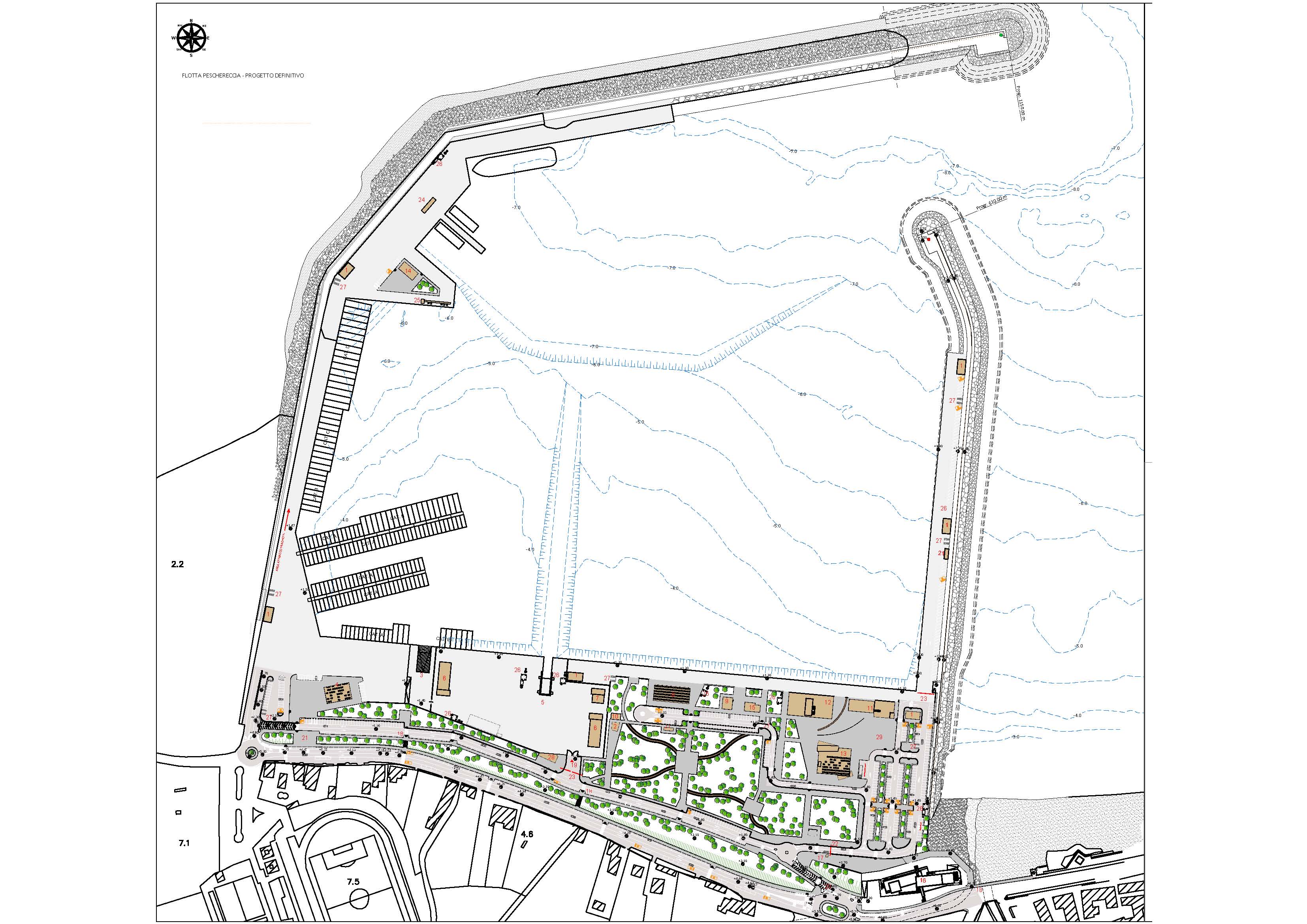 	Realizzazione della rete fognaria all’interno del porto di Sant’Agata di Militello (ME)